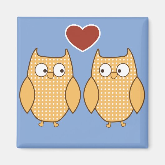 恋のフクロウ マグネット (正面)