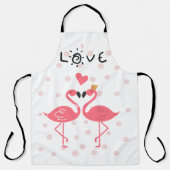 恋のフラミンゴ エプロン (正面)