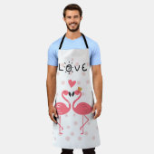 恋のフラミンゴ エプロン (着用した状態)