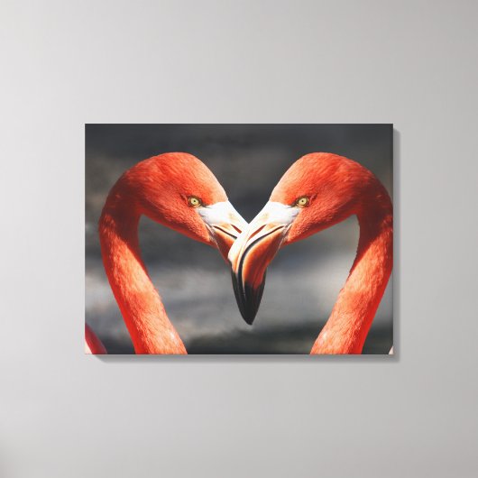 恋のフラミンゴ キャンバスプリント (正面)