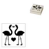「恋のフラミンゴ」ゴムスタンプ ラバースタンプ (押印)