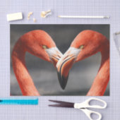 恋のフラミンゴ 薄葉紙 (クラフト)