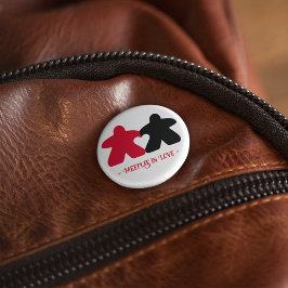 恋のミートルレッド&ブラックボタン 缶バッジ