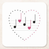 恋のメロディー スクエアペーパーコースター (正面)