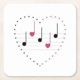 恋のメロディー スクエアペーパーコースター
