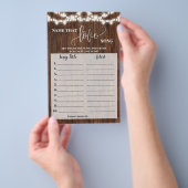 恋のラブソングシャワーミステリーウェスタンゲームカード チラシ (ハンドル)