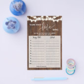 恋のラブソングシャワーミステリーウェスタンゲームカード チラシ (シングル)