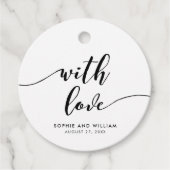 恋のリラックス白黒の結婚脚本 フェイバータグ (正面)