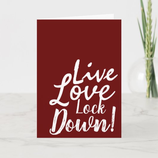 恋のロックを解除！グリーティングカード 招待状 (正面)