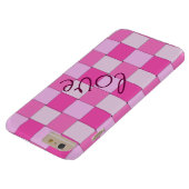 恋のロマンチックなピンクの織りタイル Case-Mate iPhoneケース (底面)