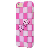 恋のロマンチックなピンクの織りタイル Case-Mate iPhoneケース (裏面左)