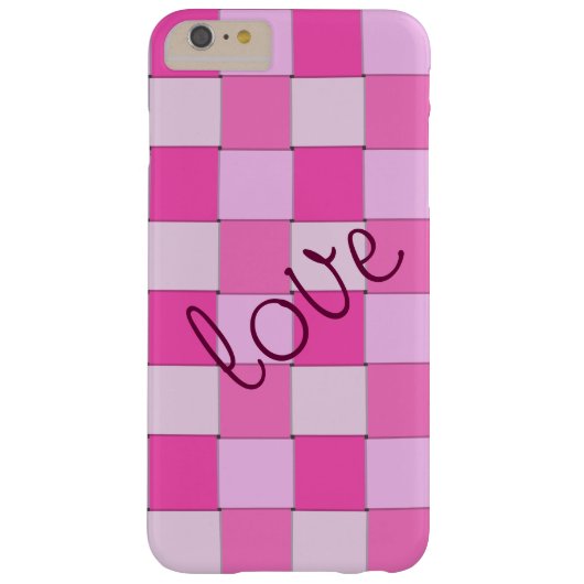 恋のロマンチックなピンクの織りタイル Case-Mate iPhoneケース (裏面)