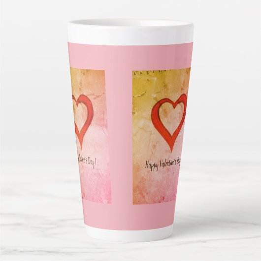 恋の一口 カフェラテマグ (正面)