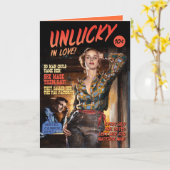 恋の不運おもしろい者 カード (黄色い花)