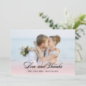 『恋の中で』 |結婚'S Thank You Photo サンキューカード (スタンド正面)