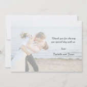 『恋の中で』 |結婚'S Thank You Photo サンキューカード (裏面)