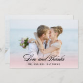 『恋の中で』 |結婚'S Thank You Photo サンキューカード (正面/裏面)