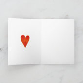 「恋の九ハート」グリーティングカード カード (内部)