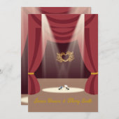 恋の二人のアリステージライツシアター結婚ズ 招待状 (正面/裏面)