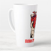 恋の別れと裏切りの感情的なデザイン カフェラテマグ (左アングル)