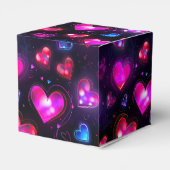 恋の動き:バレンタインデーのハート フェイバーボックス (裏面サイド)