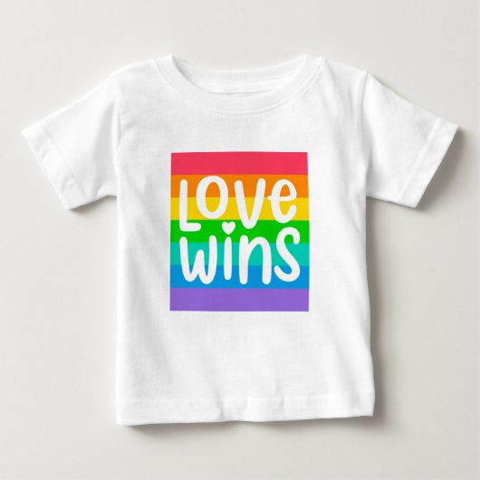 恋の勝ち ベビーTシャツ (正面)
