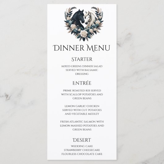 恋の国の結婚式結婚馬 メニュー (正面)