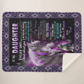 恋の娘|私の娘にあなたを愛する手紙 シェルパブランケット (正面(横))