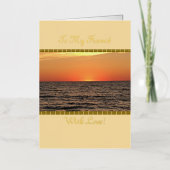 恋の婚約者に婚約グリーティングカード 箔グリーティングカード (正面)