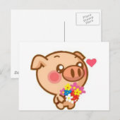 『恋の子豚』 ポストカード (正面/裏面)