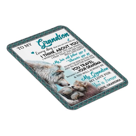 恋の孫|おばあちゃんから孫に宛てた手紙 マグネット (右側)