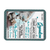 恋の孫|おばあちゃんから孫に宛てた手紙 マグネット (横)