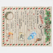 恋の孫|孫への手紙誇りを持ったあなたの フリースブランケット (正面(横))