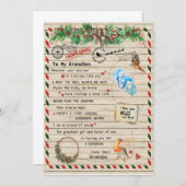 恋の孫|孫への手紙誇りを持ったあなたの 招待状 (正面/裏面)