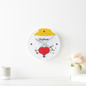 恋の対決 ラウンド壁時計 (ホーム)