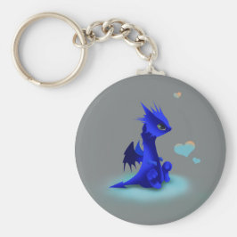 恋の小さな青い竜 キーホルダー