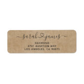 恋の差出人住所 ラベル (正面)