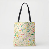 恋の庭 春の花とハート トートバッグ (正面)