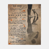 恋の引用文 |のおもしろい贈り物 フリースブランケット (正面)