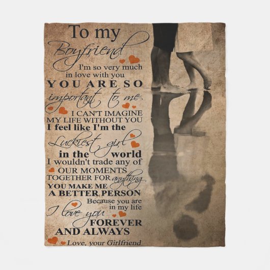 恋の引用文 |のおもしろい贈り物 フリースブランケット (正面)