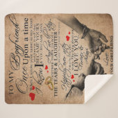 恋の引用文 |ラブリー引用文の贈り物 シェルパブランケット (正面(横))