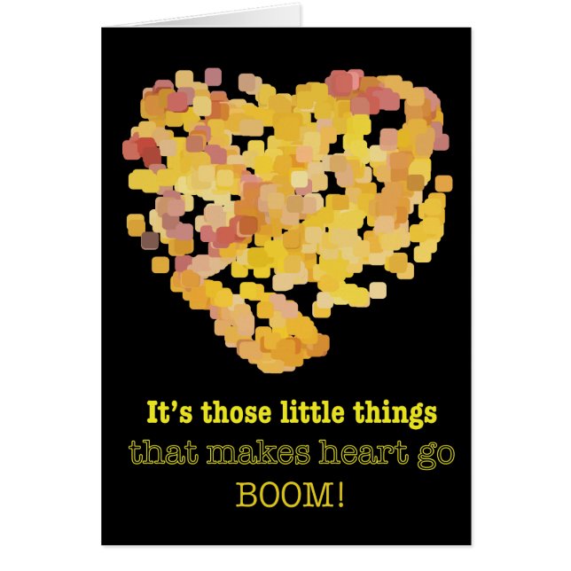 恋の引用文：小さなことだけど… (正面)