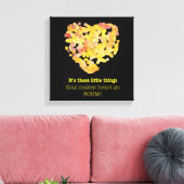 恋の引用文:小さなことだけど… キャンバスプリント (インサイチュ (リビング))