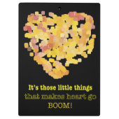 恋の引用文：小さなことだけど… クリップボード (裏面)