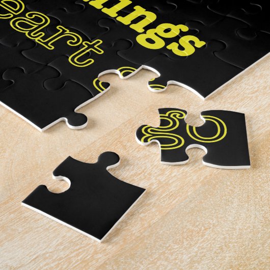 恋の引用文:小さなことだけど… ジグソーパズル (側面)