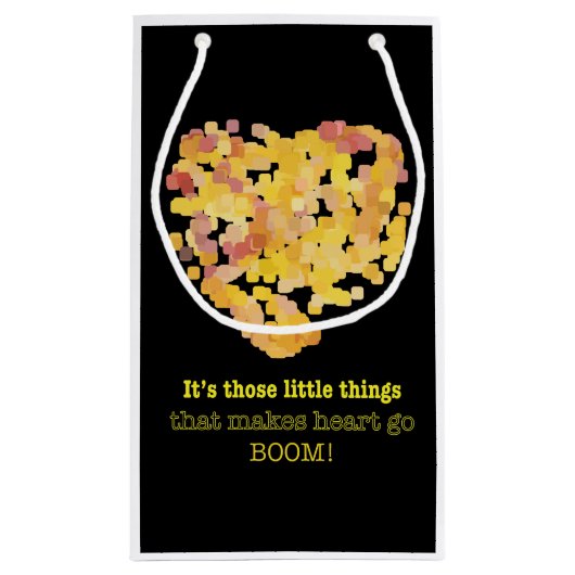 恋の引用文：小さなことだけど… スモールペーパーバッグ (裏面)