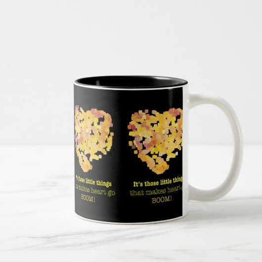 恋の引用文:小さなことだけど… ツートーンマグカップ (右)