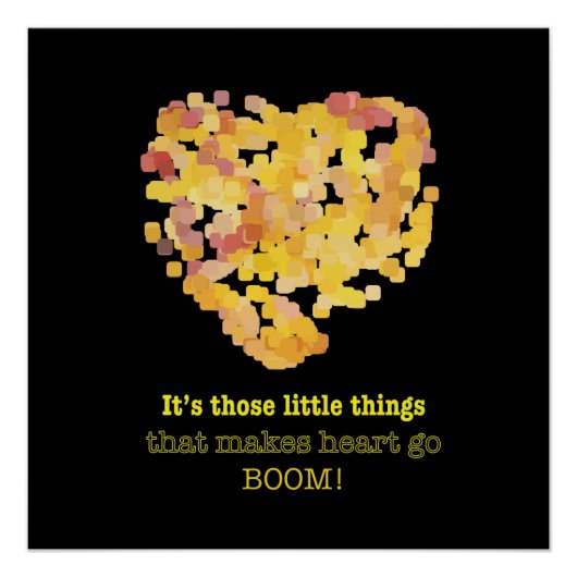 恋の引用文：小さなことだけど… ポスター (正面)