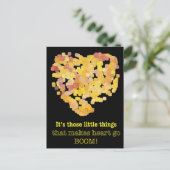 恋の引用文:小さなことだけど… ポストカード (スタンド正面)