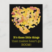 恋の引用文:小さなことだけど… ポストカード (正面)